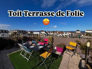 Sur les toits de St Aubin - La Mer à Saint-Aubin-sur-Mer